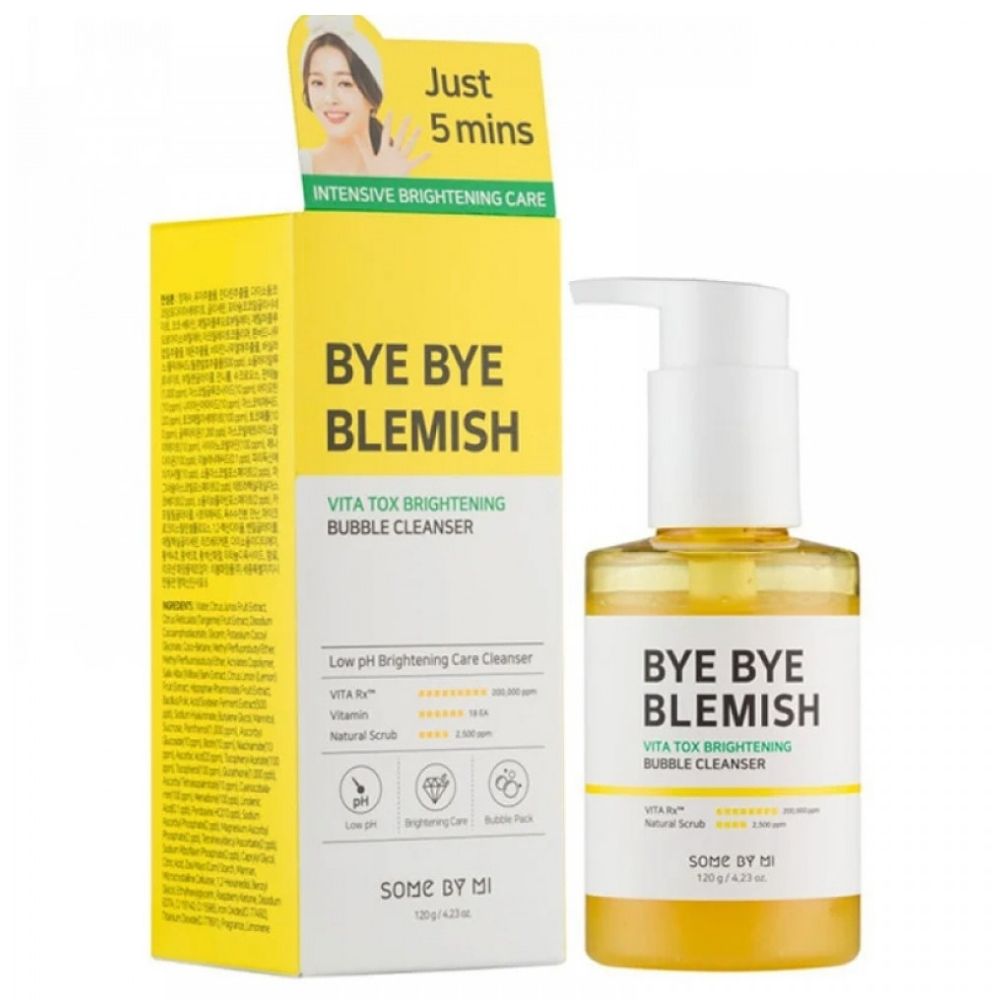 Some by Mi Vita Tox Schiuma detergente illuminante con vitamine - 120 g