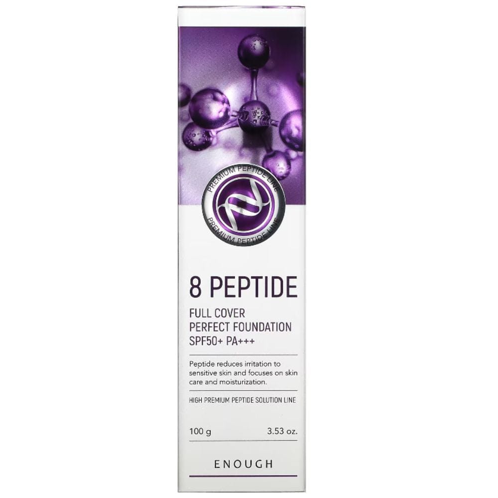 Enough 8 Peptide Full Cover Perfect Foundation SPF 50+ PA+++ Shade 21 - 100 ml