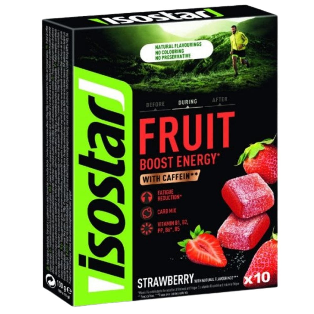 Isostar Energy Jelly with Caffeine, Strawberry - 100 g