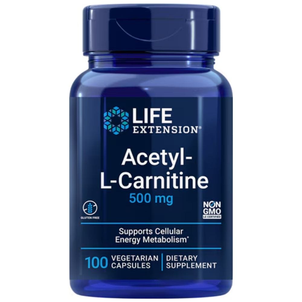 Life Extension Acetyl-L-Carnitine 500 mg - 100 Capsules