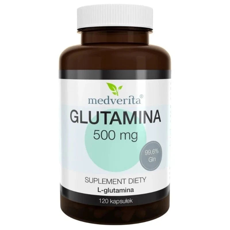 Medverita Glutamine (L-glutamine FCC) 500 mg - 120 Capsules