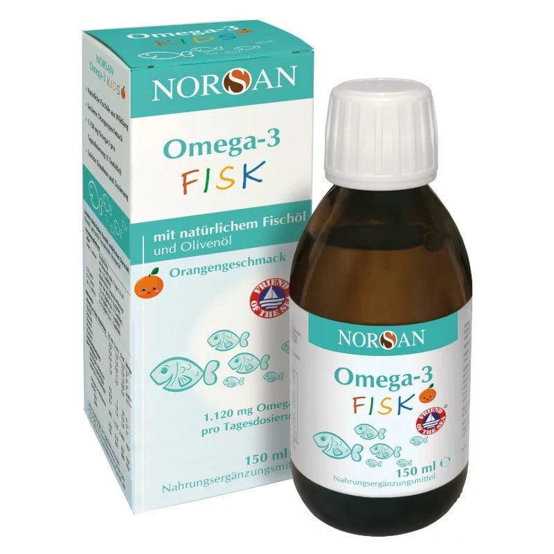 Norsan Omega-3 Fisk Kids Fish Oil, Orange - 150 ml