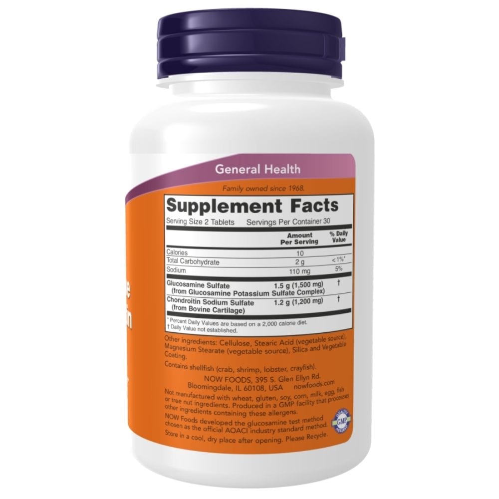 Now Foods Glucosamine & Chondroitin - 60 Tablets