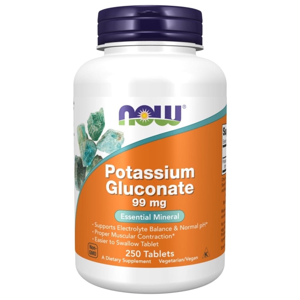 Now Foods Potassium Gluconate 99 mg - 250 Tablets