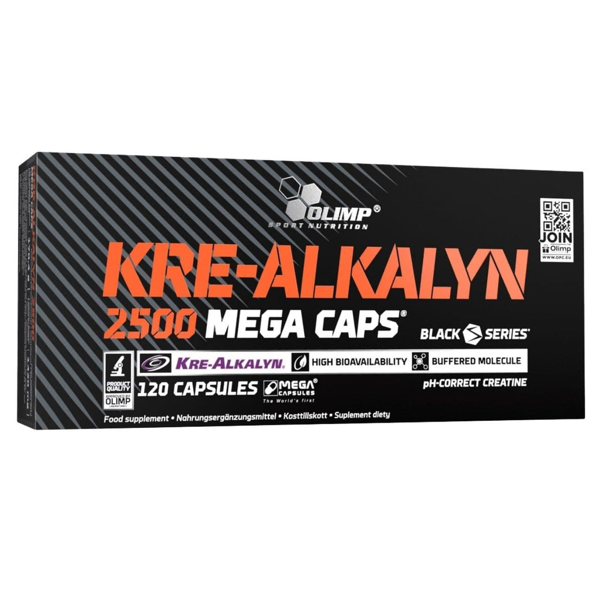 Olimp Labs Kre-Alkalyn 2500 Mega Caps, Buffered Creatine Monohydrate - 120 Capsules