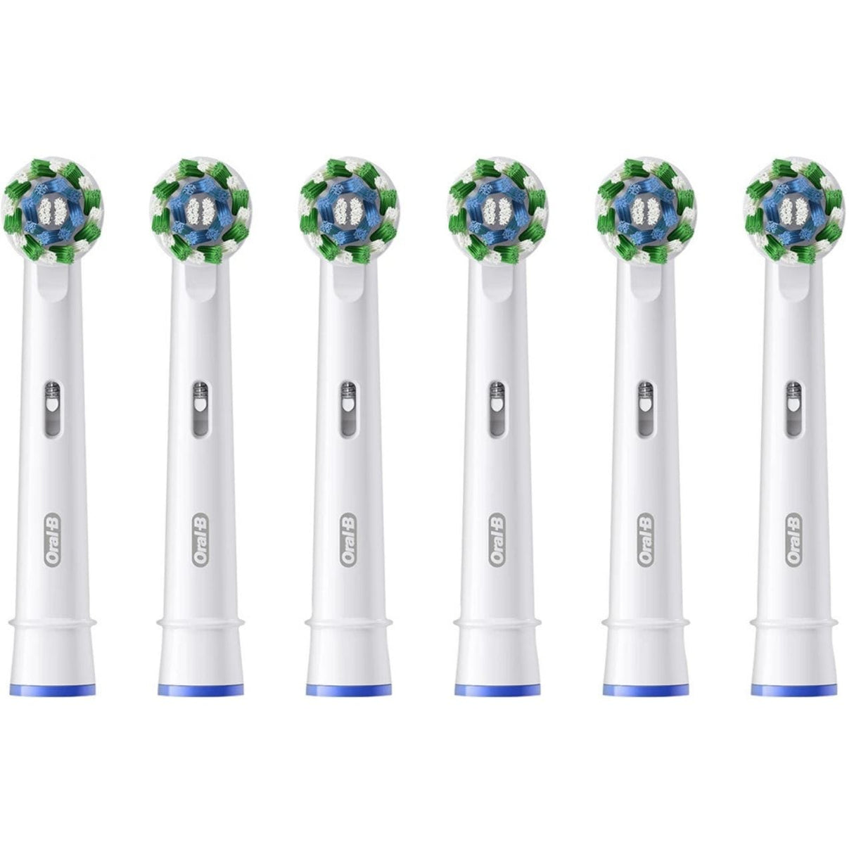 Oral-B Heads Cross Action Electric Toothbrush Heads, White - 6 Pieces