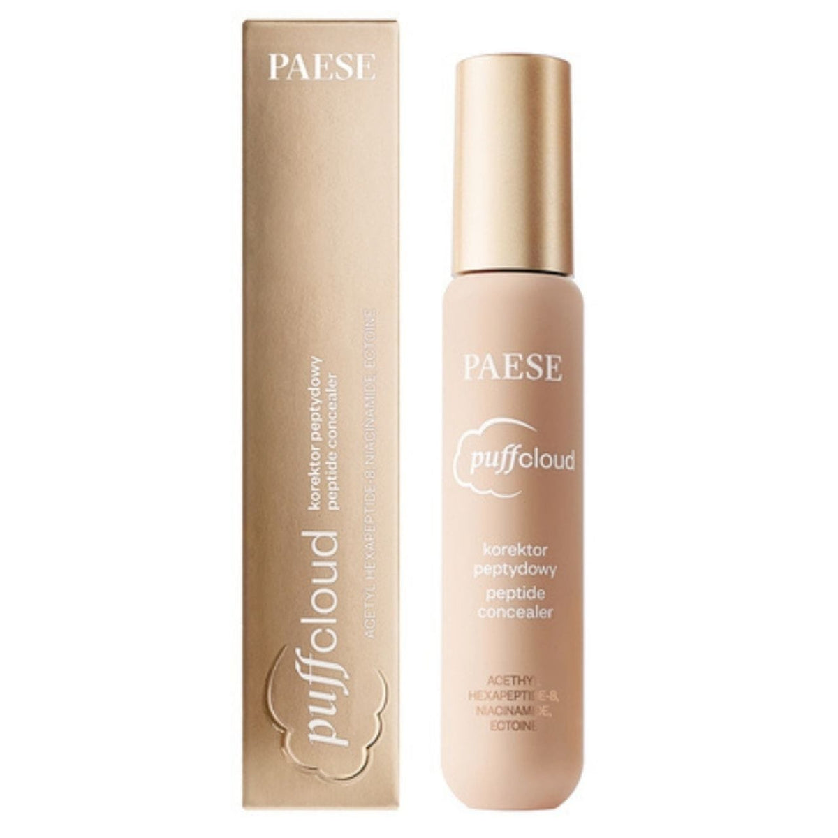 Paese Puff Cloud Peptide Concealer, Shade 02N Nude - 7 ml