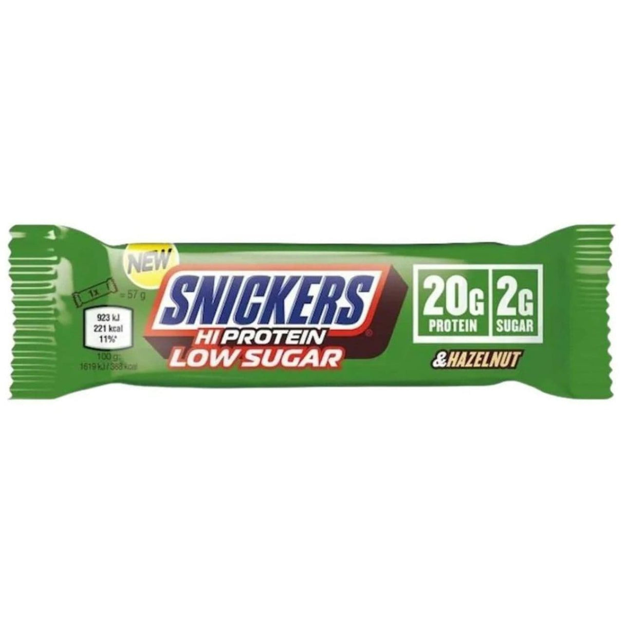 Snickers Hi-Protein Low Sugar, Hazelnut - 57 g