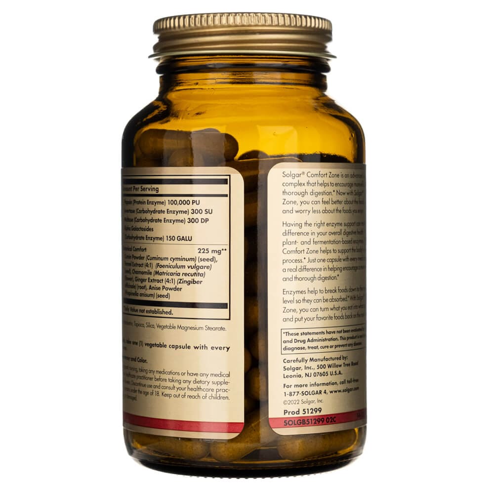 Solgar Comfort Zone Digestive Complex - 90 Veg Capsules