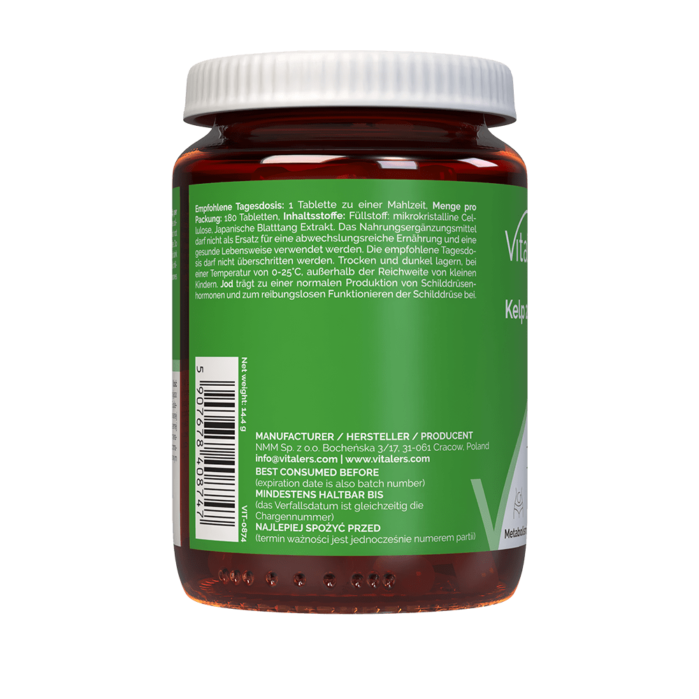 Vitaler's Kelp 20 mg - 180 Tablets