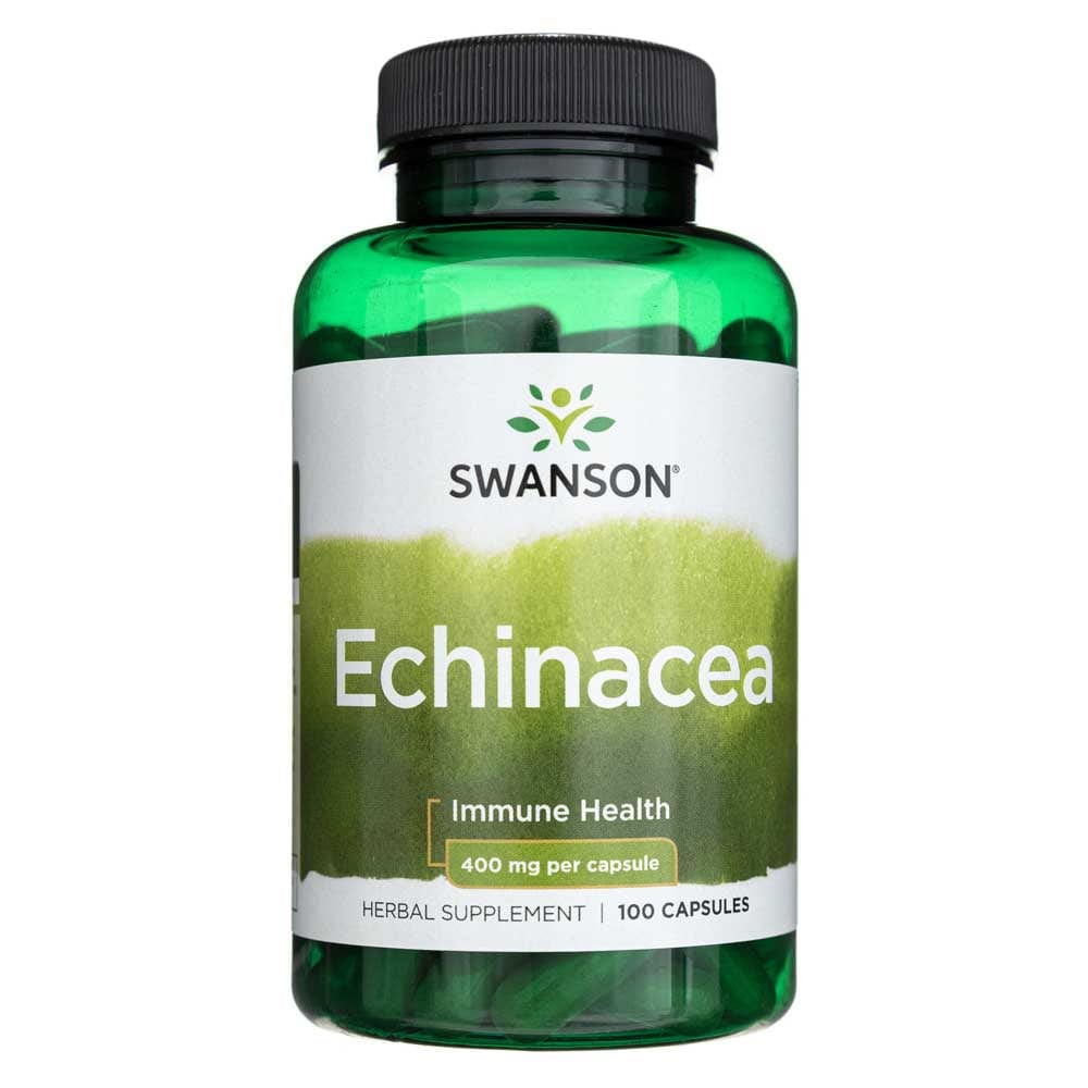 Complément Alimentaire Swanson Echinacea 400 Mg - 100 Capsules - Neuf