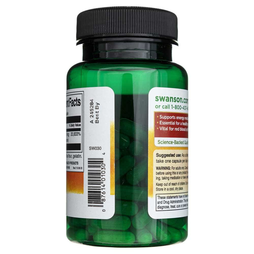 Swanson Vitamin B12 500 mcg - 100 Capsules