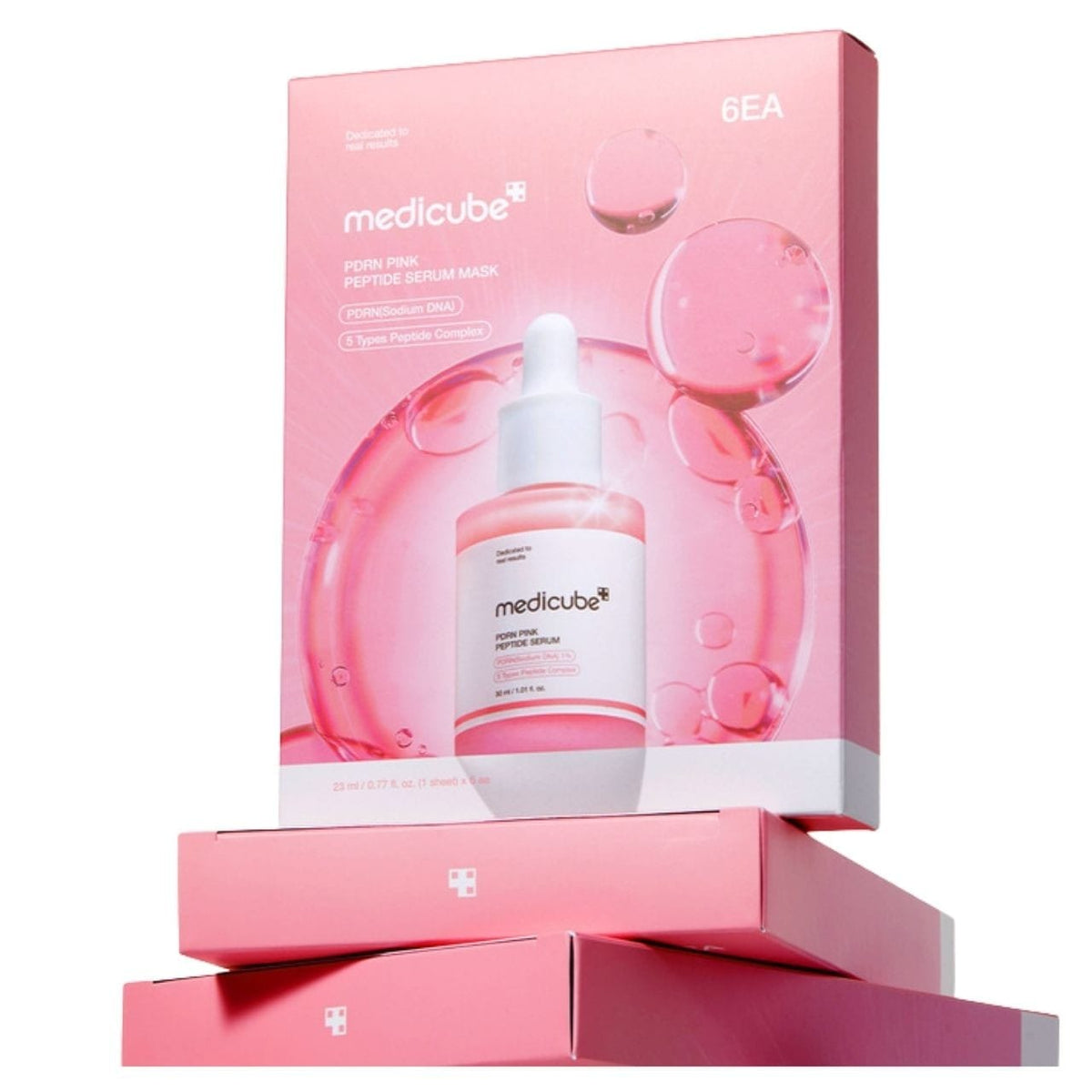 Maschera in tessuto Medicube PDRN Pink Peptide Serum - 6 fogli