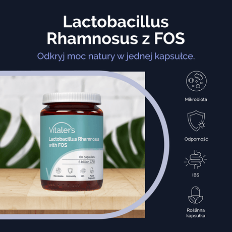 Vitaler's Lactobacillus Rhamnosus con FOS (Probiotico) - 60 capsule