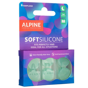 Alpine SoftSilicone Universal Earplugs - 6 Pieces