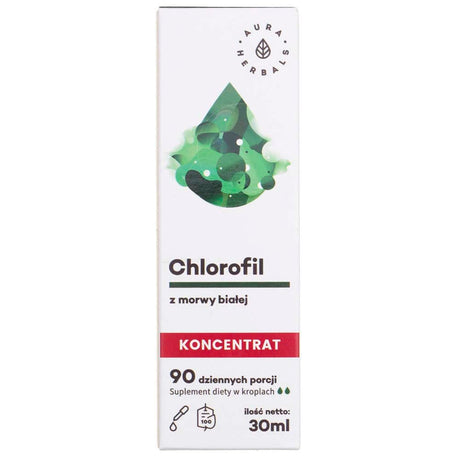 Aura Herbals Chlorophyll from White Mulberry, Drops - 30 ml