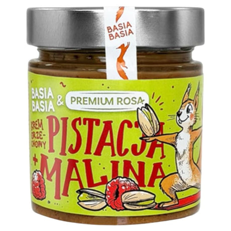Basia Basia & Premium Rosa Pistachio Cream with Raspberry - 195 g