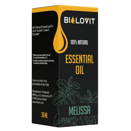 Bilovit Melissa Essential Oil - 30 ml