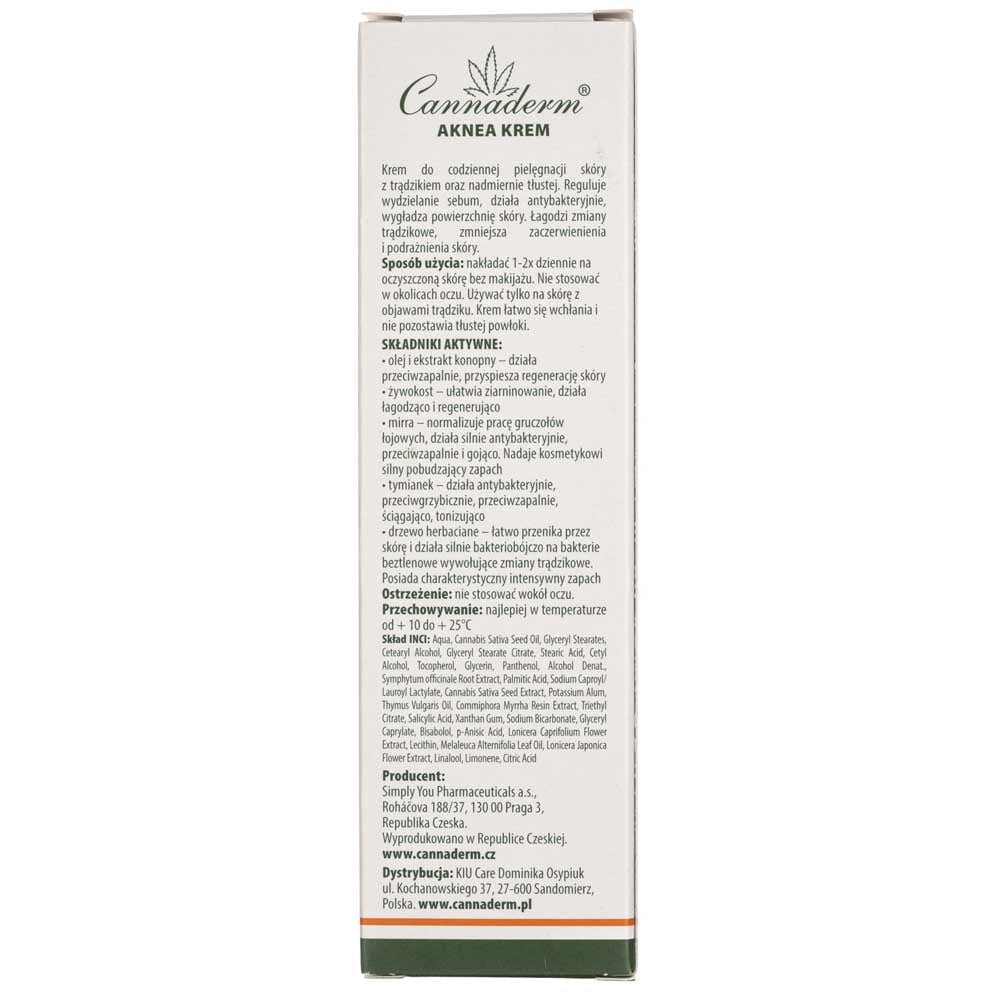 Cannaderm Aknea Acne Cream - 75 g