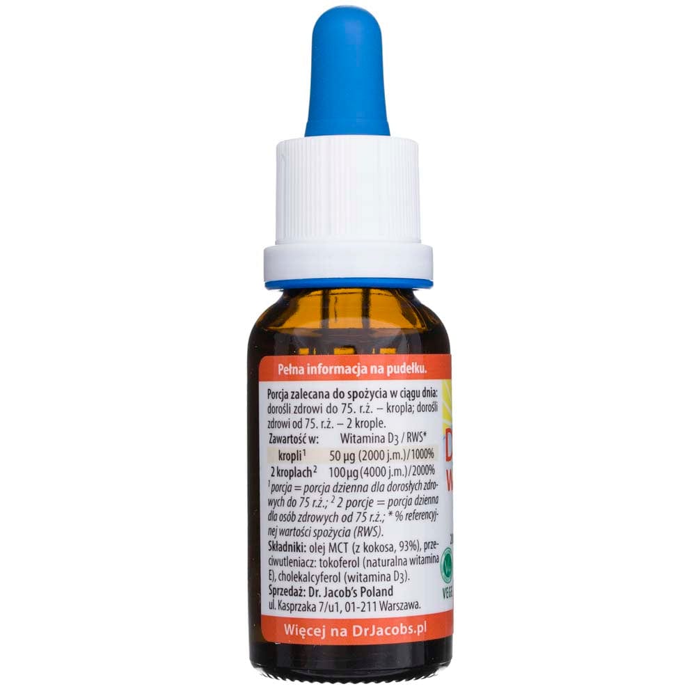 Dr. Jacob's Vitamin D3 FORTE, drops  - 20 ml