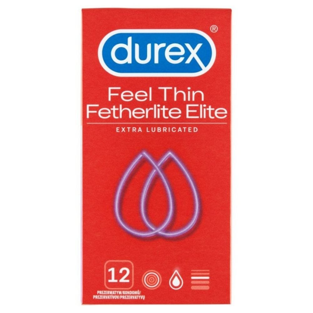 Durex Fetherlite Elite Thin Condoms - 12 pieces