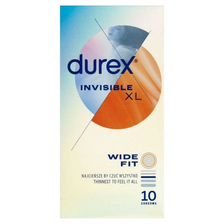 Durex Invisible XL Condoms - 10 pcs.