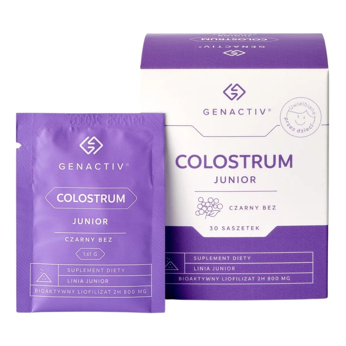 Genactiv Colostrum Junior, Elderberry - 30 Sachets