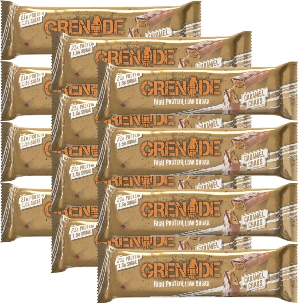 Grenade Protein Bar, Caramel - 12 Pieces