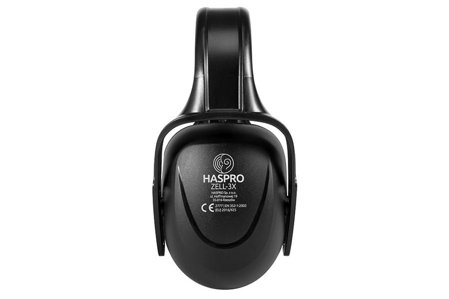 Haspro ZELL-3X Protective Earmuffs - Black