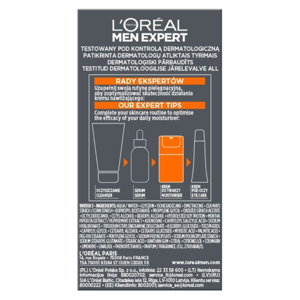 L'Oréal Paris Expert Power Age, Revitalising Cream for Men - 50 ml