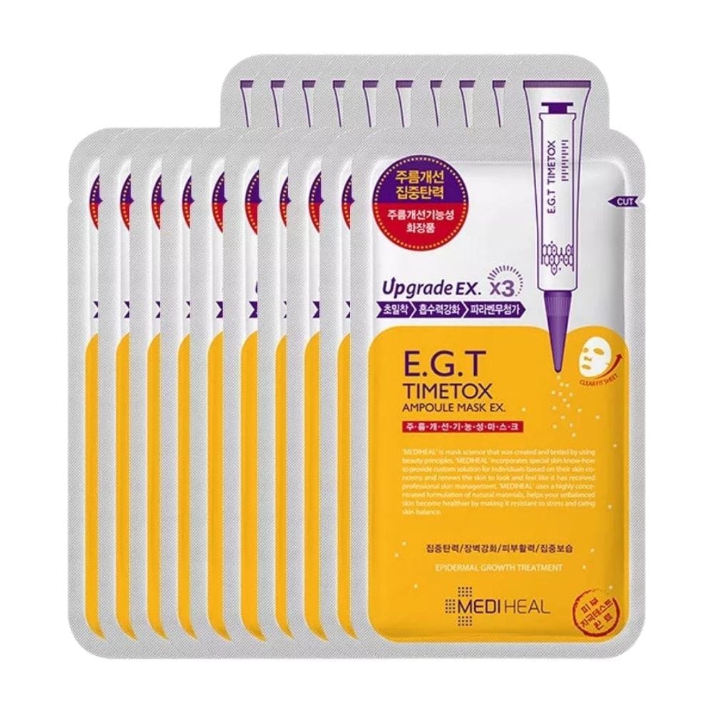 Mediheal E.G.T Timetox Ampoule Mask EX - 10 Pieces