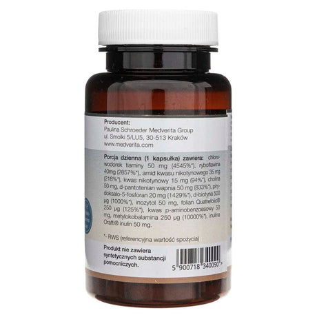 Medverita B-50 Methylated B-complex - 60 Capsules