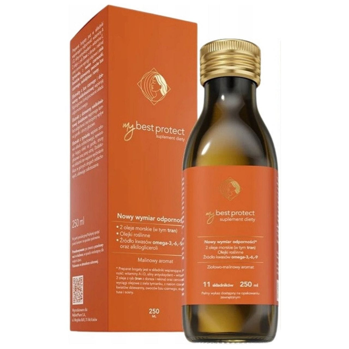 MyBestPharm MyBestProtect Oil, Herbal and Raspberry - 250 ml