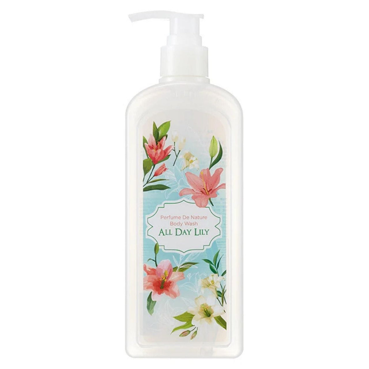 Nature Republic Body Oil Wash Shower Gel, Lily of the Day - 345 ml