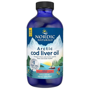 Nordic Naturals Arctic Cod Liver Oil, Strawberry - 237 ml