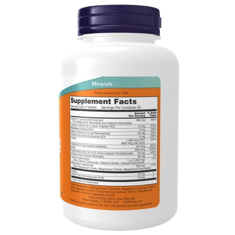 Now Foods Cal-Mag Stress Formula (Calcium, Magnesium, Vit. B) - 100 Tablets