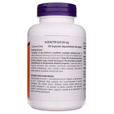 Now Foods CoQ10 60 mg - 180 Veg Capsules