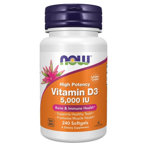 Now Foods Vitamin D3 5000 IU - 240 Softgels