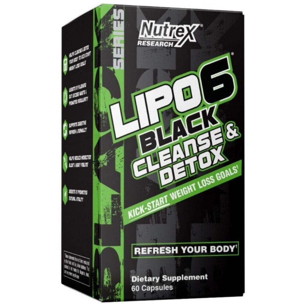 Nutrex Research Lipo-6 Black Cleanse & Detox - 60 Capsules