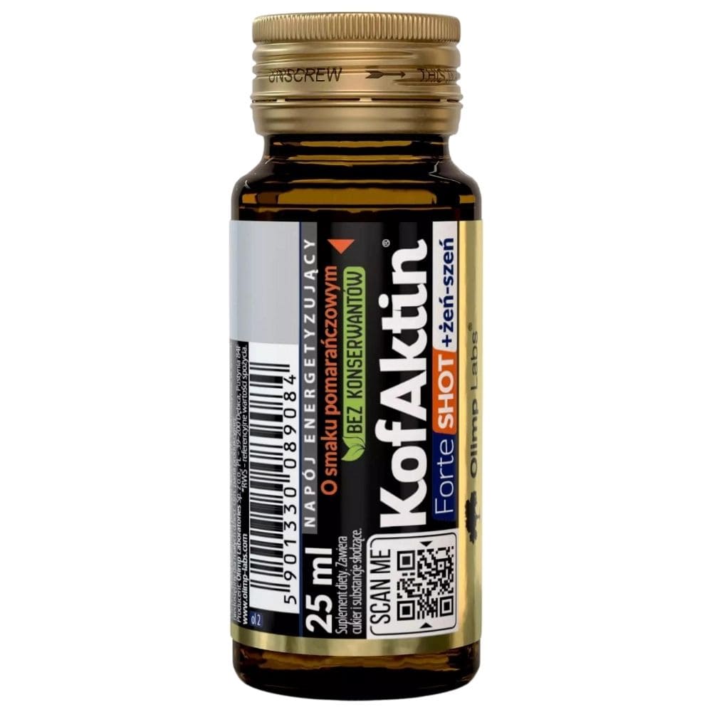 Olimp Kofaktin® Forte Shot + Ginseng Energy Shot, Orange - 25 ml