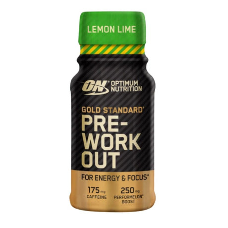 Optimum Nutrition Gold Standard Pre-Workout Shot, Lemon-Lime - 60 ml