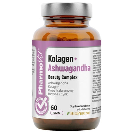 PharmoVit Collagen + Ashwagandha Beauty Complex - 60 Capsules