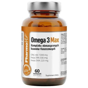 PharmoVit Omega-3 Max 1000 mg - 60 Capsules