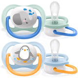 Philips Avent Ultra Air Pacifier, 0-6 Months, Boy - 2 Pieces
