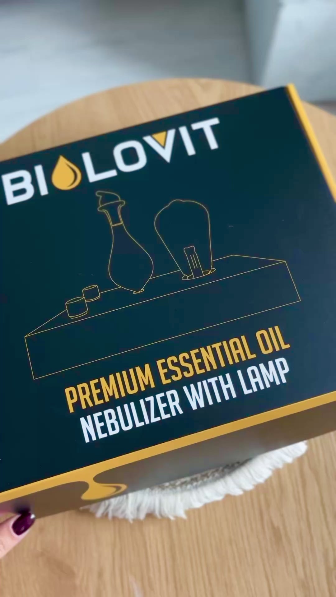 Nebulizzatore per oli essenziali Bilovit con bulbo