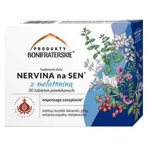 Produkty Bonifraterskie Nervina Sleep with Melatonin - 30 Tablets