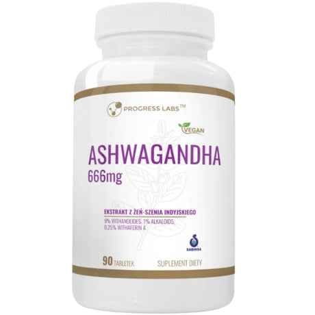 Progress Labs Ashwagandha 666 mg - 90 Tablets