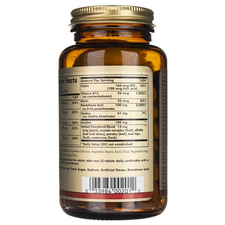 Solgar B-Complex with Vitamin C Stress Formula - 250 Tablets