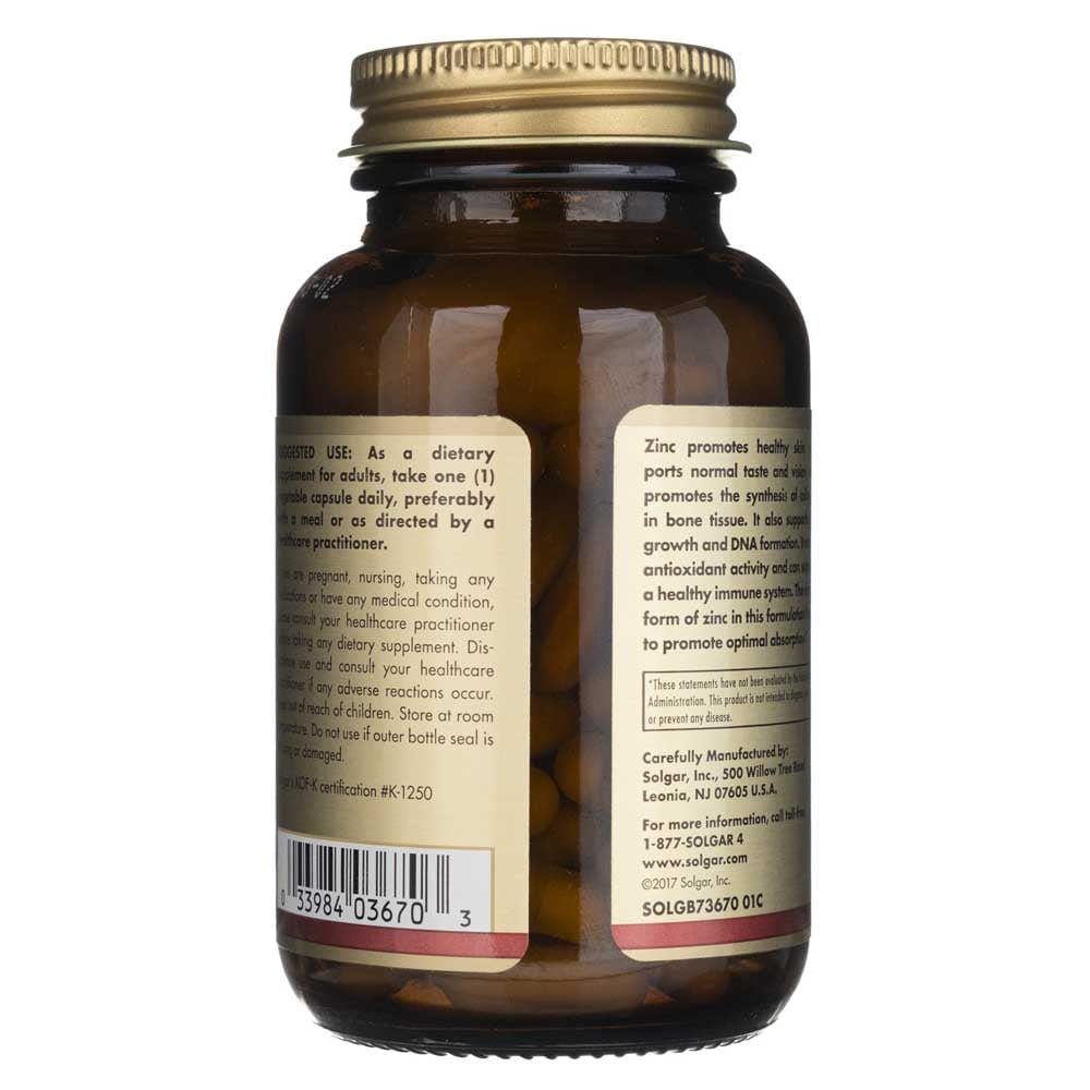 Solgar Zinc Citrate 30 mg - 100 Veg Capsules