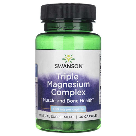 Swanson Triple Magnesium Complex 400 mg - 30 Capsules